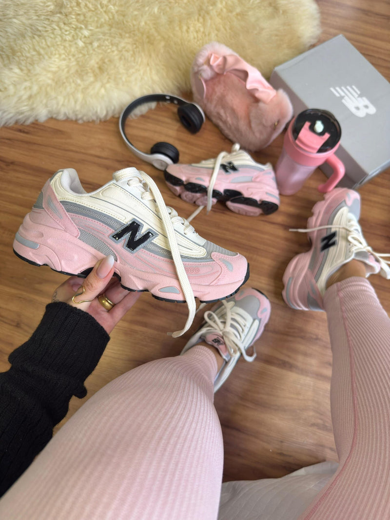 New balance 1000 Off White e Rosa Feminino