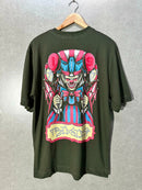 Camiseta Oversized Trip Side Clown Verde Musgo