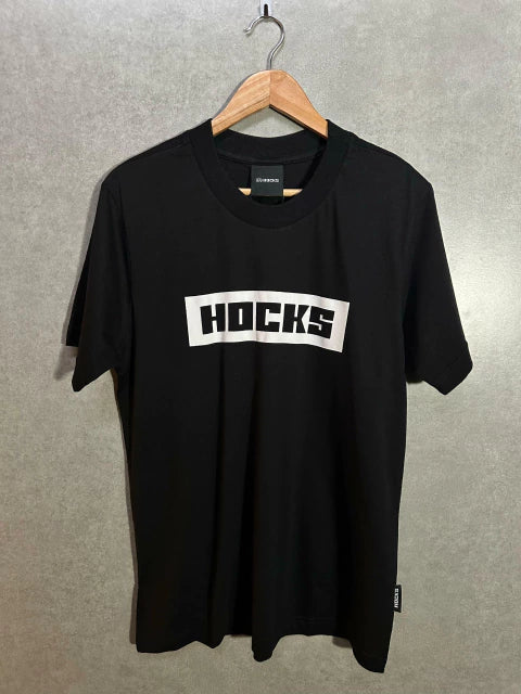 Camiseta Hocks Logo Letter Preta
