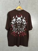 Camiseta Oversized Trip Side Cerberus Marrom