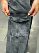 Calça Cargo Jeans Estonada