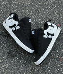 Tênis dc shoes new court graffik sd black white