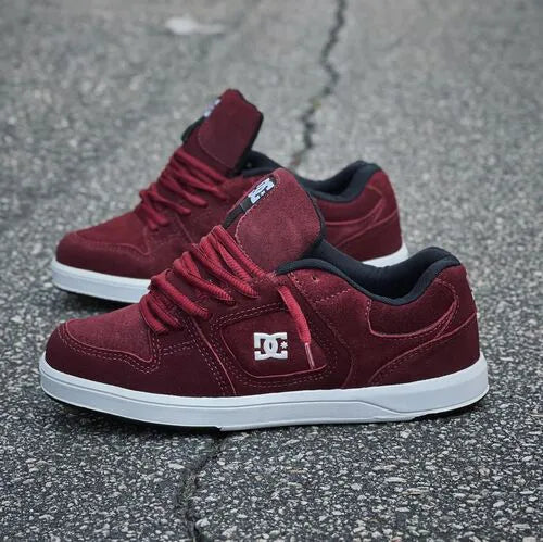 Tênis dc shoes union la white/wine/white