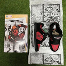 Tênis dc shoes x deadpool manteca 4 black/red
