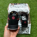 Tênis dc shoes x deadpool manteca 4 black/red