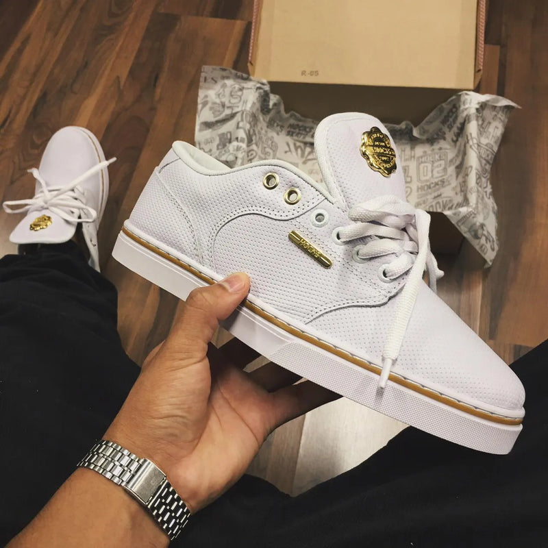 Tênis Hocks Montreal White/Gold