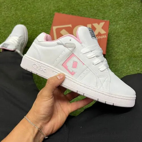 Tênis qix combat branco/rosa 0008