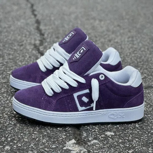 Tênis qix combat suede roxo/branco 0020