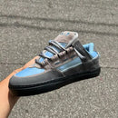 Tênis tesla coil grey blue UV gancho cadarço purple ( efeito por tempo limitado )