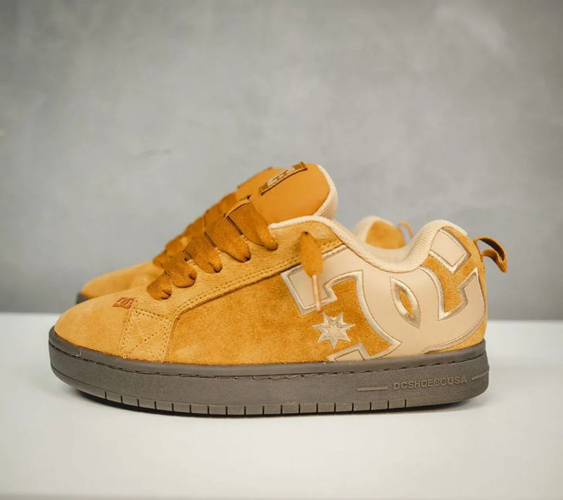 Tênis dc shoe court graffik se imp brown gum