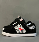 Tênis dc shoes x deadpool pure imp black/white/red