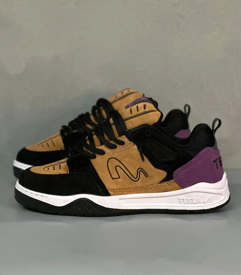 Tênis tesla nine camel