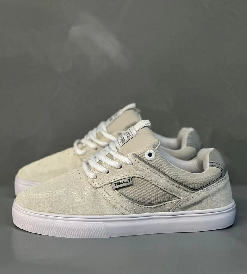 Tênis tesla TG 02 white refletivo